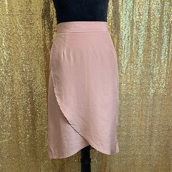 Mikarose Dresses & Skirts - Mikarose Asymmetrical Blush Skirt